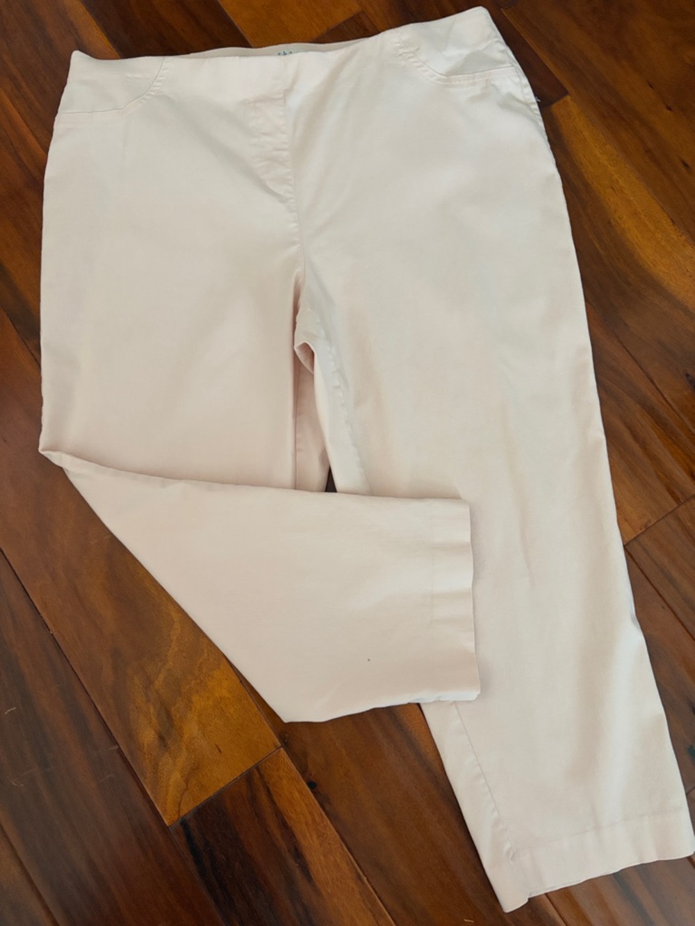 Style & Co. Slim Cropped Chinos in Pale Pink